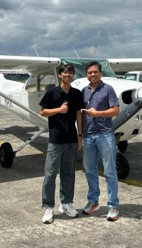 Captain Leong Jing Lennon got his PPL wings 27/1/2024